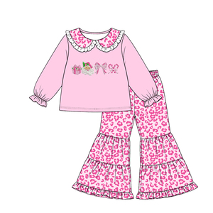 Ensembles Haut et Jupe Longue à Manches Longues pour Bébés Filles, Imprimé à Pois Personnalisé, Vente en Gros, Vêtements Assortis pour Sœurs, Tendance, Boutique, Vacances, Doux - Product Image 5