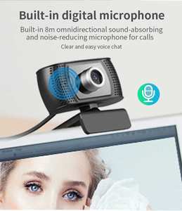 Cámara Web HD 720P para PC, USB, Sin Necesidad de Instalación, Transmisión <span class=keywords><strong>en</strong></span> <span class=keywords><strong>Vivo</strong></span>, con Micrófono, Muestras <span class=keywords><strong>en</strong></span> Stock, Cámara 4k, Micrófono Externo, Cámara Roja - Product Image 5