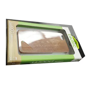 थोक रंगीन कार्डबोर्ड पारदर्शी प्लास्टिक ट्रे मोबाइल फोन केस पीवीसी विंडो उपहार बॉक्स