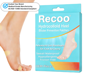 Patchs hydrocolloïdes de prévention des ampoules au talon, vente en gros usine, bandages en gel avancés pour la récupération des pieds - Product Image 1
