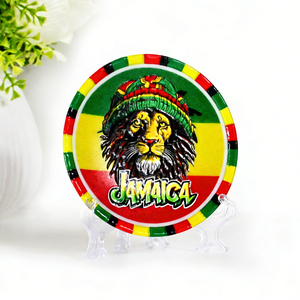 Imán de Refrigerador de Cerámica 3D Personalizado, Recuerdo de Jamaica, Estilo Reggae, León, Búho, Imán de Porcelana para Refrigerador - Product Image 5