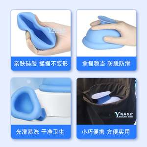 Dispositivo de percusión manual Yuehe de silicona, color azul pavo real, para masaje de salud en ancianos y niños - Product Image 2