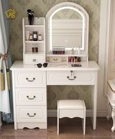 Meubles de chambre à coucher antiques très demandés 2026 - Commode avec miroirs éclairés et rangements pour la décoration de votre chambre
