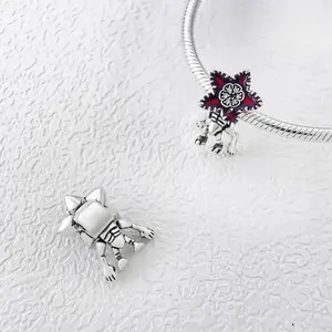 Nuevo Amuleto de Flor Monstruo <span class=keywords><strong>Rojo</strong></span>, Piedra Natural, Compatible con Pulsera de Plata de Ley 925 Original, Abalorios para Hacer Joyas, Unisex, Joyería de Alta Gama - Product Image 4