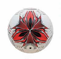 Ballon de football professionnel personnalisé avec logo, taille 5, couture à la machine, pour entraînement, matchs et divertissement en extérieur