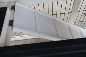 Casetta per Conigli in Legno Massiccio, Gabbia da Esterno per Conigli e Porcellini d'India con Tetto Resistente alle Intemperie, Cuccia per Piccoli Animali da Giardino - Product Image 6