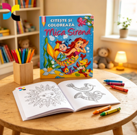 Livre de coloriage pour enfants sur le thème des sirènes, papier épais recyclable écologique, couverture couleur intégrale, livre de dessin éducatif préscolaire