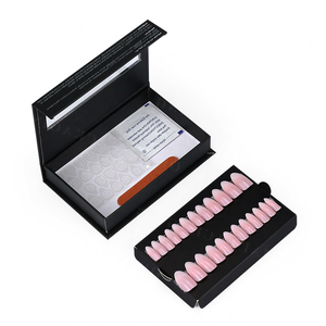 Embalaje de cartón, uñas largas, cajas vacías hechas a mano para puntas de uñas, prensa falsa en caja de embalaje de uñas, logotipo personalizado, papel al por menor personalizado - Product Image 1