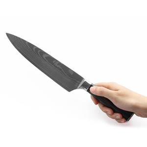 Profesional 8 pulgadas Damasco 3CR14 Acero Chef Carne Jamón Cuchillo con mango de madera Pakka Cocina Rebanar Jamón <span class=keywords><strong>Cuchillos</strong></span> - Product Image 6