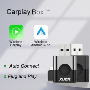 Adaptateur sans fil CarPlay XUDA A5 Mini K 2-en-1, dongle USB Plug-and-Play, double connecteur Bluetooth/WiFi pour Android Carplay - Product Image 2