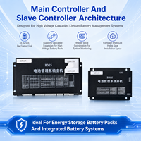 Batería Externa PCBA 128S de Alto Voltaje con BMS en Cascada EC-HV-MC1+EC-HV-SC7+Pantalla LCD de 4.3 Pulgadas CAN RS485 Almacenamiento de Energía