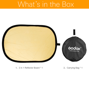 Godox 2-in-1 150x200cm draagbare ovale multi-disc <span class=keywords><strong>reflector</strong></span> opvouwbare fotostudio fotocamera verlichtingsdiffuser <span class=keywords><strong>reflector</strong></span> - Product Image 2