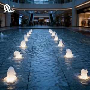 Boquilla de Fuente Comercial de Acero Inoxidable Water Crown, Diseño de Resorte, Duradera, Moderna, para Jardín, Producto de Piedra, 1 Año de Garantía - Product Image 1