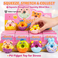 Jouet Squishy à Rebond Lent Thème Alimentaire, Boîte Surprise, Design Mignon de Dessin Animé, Jouets Promotionnels Anti-Stress