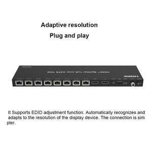 4K 30Hz <span class=keywords><strong>HDMI</strong></span> Extender <span class=keywords><strong>Splitter</strong></span> trên Ethernet 1x8, <span class=keywords><strong>1</strong></span> trong <span class=keywords><strong>8</strong></span> ra <span class=keywords><strong>HDMI</strong></span> <span class=keywords><strong>Splitter</strong></span> Extender trên Cat6 PoC + Vòng lặp 70m - Product Image 3