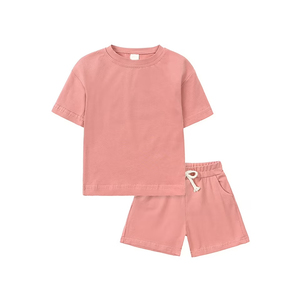 Conjunto de suéter unisex 100% algodón personalizado, suave y cómodo, tejido de punto con patrón sólido, ropa en blanco, 100% algodón, dos piezas. - Product Image 1