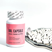 Capsules de Marque Blanche pour l'Augmentation des Fesses et des Hanches, Booster de Fessier Volumineux, Capsules BBL pour l'Amélioration du Galbe