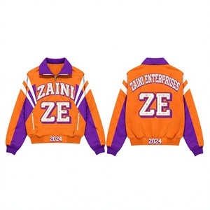 Premium 300 GSM Polyester Windbreaker Jacket Men's Winter Waterproof Breathable Windproof Custom Printed Logo <b>Covered</b> <b>Button</b> - Product Image 1