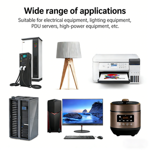 High Quality 1m Us Power Cord and 3 Pin Power Cord Nema 6-15P to C13 Power Cord Plug 3X14AWG for Computer, Printer - Product Image 3