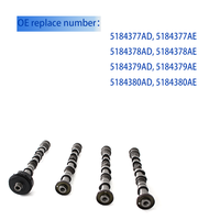 Set Lengkap Camshaft Intake Exhaust untuk Dodge Journey Chrysler 200 Jeep Cherokee Ram 1500 3.6L V6 2011-2016 5184378AD 5184378AE