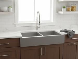 Fregadero de Estilo Rústico de Acero Inoxidable, Fregadero Artesanal con Revestimiento de Esmalte Negro e Interior Pulido de Acero - Product Image 3