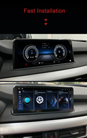 Système audio pour voiture BMW X5 F15 X6 F15, écran tactile 1920*720p, navigation GPS Android, Carplay, fonction DSP, 64 Go de ROM, tableau de bord