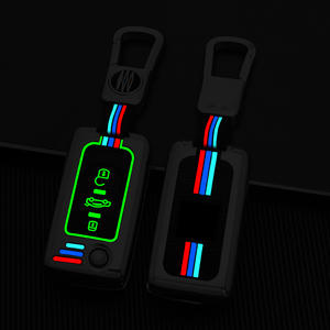 Étui de protection pour clé de voiture en alliage de zinc et gel de silice pour <span class=keywords><strong>Peugeot</strong></span> 307 Citroën 308 Versailles 207 C5X Sega Porte-clés Sac - Product Image 3