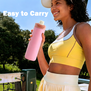 Nueva Botella Deportiva <span class=keywords><strong>MU</strong></span> de Acero Inoxidable 304 de Grado Alimenticio para Adultos y Niños, Termo con Tapa de Cierre a Presión y Múltiples Tamaños Personalizables - Product Image 6