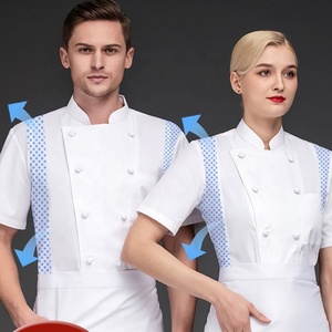 Veste de Chef Homme – Uniforme de Restaurant et Hôtel, Manteau de Cuisine, Tenue de Travail, Vêtements <span class=keywords><strong>Grande</strong></span> <span class=keywords><strong>Taille</strong></span> pour Femmes Rondes, Chemise de Chef - Product Image 1