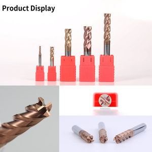 XDracon Tungsten Carbide Square End Mill HRC55 4 Flute Mill <strong>Bits</strong> Sets for CNC Tool 4/6/8mm - Product Image 4