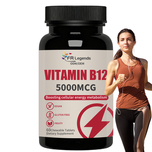 Tabletas Masticables de Vitamina B12 OEM ODM, Aumento de Energía, Estimulación del Metabolismo, Tabletas Multivitamínicas Veganas - Product Image 6