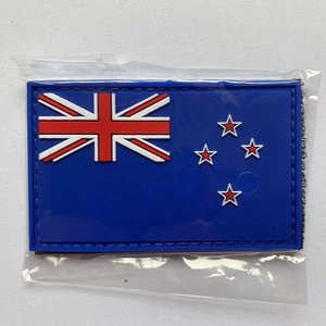 PVC Singapore Flag Patch Singapur PVC Gummi Klett verschluss Tactical Patch für Kleidung - Product Image 2