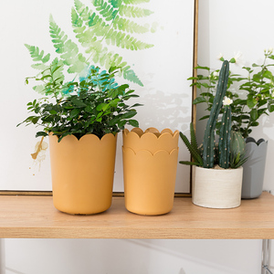 RUIPU — Pots <span class=keywords><strong>de</strong></span> fleurs en plastique PP, <span class=keywords><strong>pot</strong></span> <span class=keywords><strong>de</strong></span> fleurs pour jardin orange/gris, <span class=keywords><strong>balcon</strong></span> extérieur, bon marché, en stock - Product Image 1