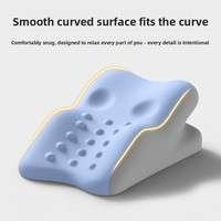 Oreiller ergonomique multifonctionnel en mousse à mémoire de forme en U, idéal pour dormir, consulter son téléphone et lire - 53x37x24cm
