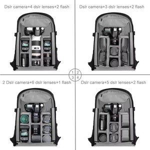 Mochila portátil de doble hombro para uso en exteriores, bolsa impermeable para cámara Digital con cubierta para lluvia, solución de almacenamiento de equipos de vídeo - Product Image 4