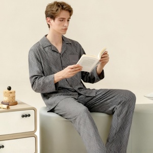 Set Pigiama Personalizzato in <span class=keywords><strong>Pile</strong></span> Corallo da <span class=keywords><strong>Uomo</strong></span> in Confezione Regalo di Lusso, Morbido Indumento da Notte per il Compleanno del Fidanzato, Abbigliamento da Casa Elegante e Confortevole - Product Image 2