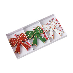 LINGKAI Bow Candy Cane Lollipop Design Resin Christmas Hanging Ornament <b>Set</b> <b>Gift</b> Box Pack for <b>Xmas</b> Tree Holiday Decor - Product Image 5
