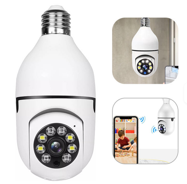 PIX-LINK 180 Panoramic WiFi Smart Security Camera Bulb 2MP 3MP Mini CCTV IP Camera Night Vision CMOS Sensor with Cloud Storage