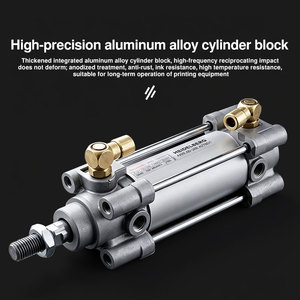 Cylindre pneumatique en aluminium NGS DNC 25X25 PPV-A DNC32/40/50/63/80/100-20/25/30/50/80/100/125/160/200/380 - Product Image 2