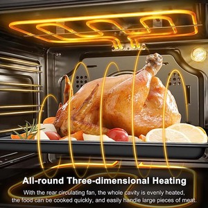 Hot bán đa chức năng điện 76L bánh pizza Lò hơi với SS xử lý được xây dựng trong lò - Product Image 2