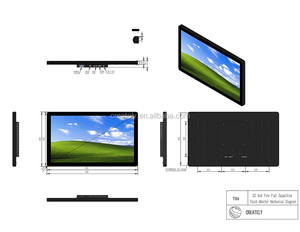 32 Inch Open <strong>Frame</strong> Capacitive Touch Screen Panel <strong>Monitor</strong> <strong>Android</strong> Industrial Touch PC <strong>Monitor</strong> with Ip65 Waterproof - Product Image 4