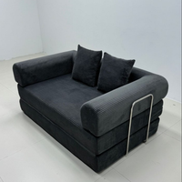Multifunktionales Dreisitzer-Schlafsofa mit Liegefunktion Hochdichte Schaumstofffüllung für Wohnzimmer & Schlafzimmer