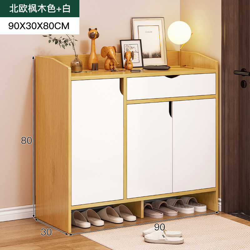 Cassetto singolo in acero nordico bianco caldo da 90 cm