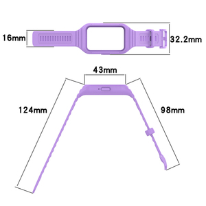 Hot Tích Hợp Silicone Ban Nhạc Đồng Hồ Trường Hợp Đối Với Samsung Galaxy Fit3 R390 Vòng Đeo Tay Thông Minh Cho Phù Hợp Với 3 SM-R390 Dây Đeo Cổ Tay Dây Đeo Đồng Hồ - Product Image 3