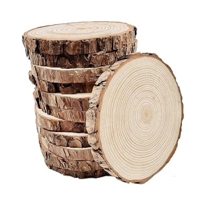 Tranches <span class=keywords><strong>de</strong></span> bois naturel non finies 30 pièces 3.5-4 pouces kit <span class=keywords><strong>de</strong></span> bois artisanal cercles ornements <span class=keywords><strong>de</strong></span> noël bricolage avec écorce pour la décoration <span class=keywords><strong>de</strong></span> mariage - Product Image 2