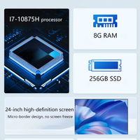 Computadora de Escritorio Todo en Uno de 21.5/23.8 Pulgadas, Core I3/i5/i7, 4GB/16GB RAM, 256GB/512GB SSD, Windows 10/11, 2 Años de Garantía, para Uso Empresarial