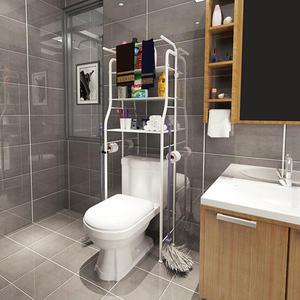 Estante de Almacenamiento para Baño, Organizador para Sobre la <span class=keywords><strong>Lavadora</strong></span> o el Inodoro, Envío Puntual - Product Image 2