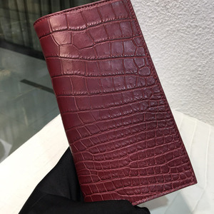 Portefeuille long en cuir véritable pour homme, design de luxe élégant et tendance, fabriqué en usine - Product Image 1