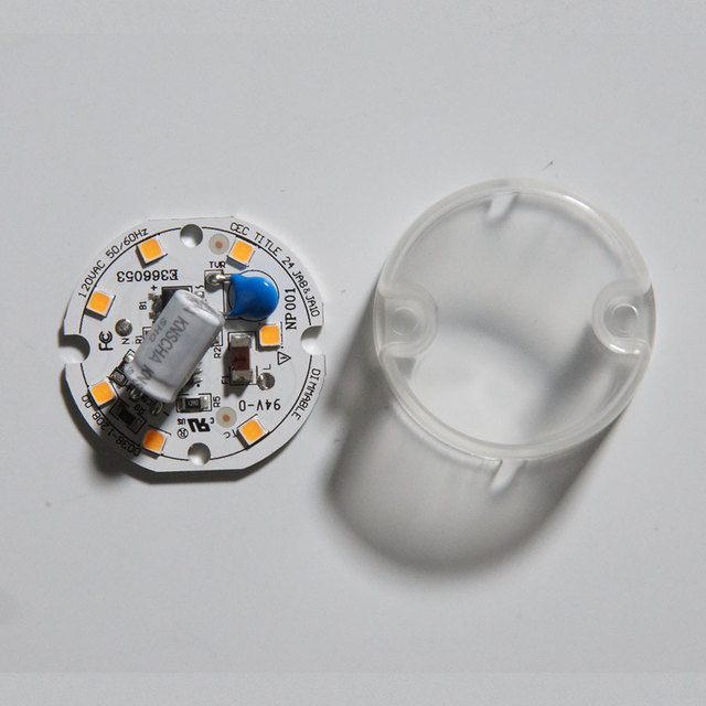 High-frequency Chinese Manufacturer AC 120v 5W SMD 2835 DOB 38mm Bulb Led+modules