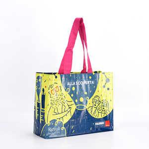 Sacs de courses promotionnels personnalisables en gros avec LOGO, pliables, imprimés laminés, non-tissés, pour vêtements et chaussures - Product Image 1
